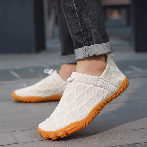 Wide fit Barefoot Water Shoes Womens Mens Breathable Knit Shoes Simple Comfortable Walking Shoes Beach Outdoor Running Sneakers3