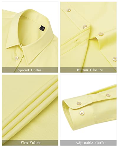 Image of J.VER Womens Dress Shirts Long Sleeve Button Down Shirt Wrinkle-Free Business Casual Blouse Office Work Tops