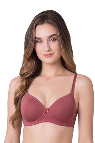Image of Van Heusen Women's Cotton T-Shirt Bra|16 Hour Comfort|Everyday Bra|Breathable Perforated Cups|Anti Bacterial Tech|Sweat Absorbent|Padded|Wireless|Coverage|No Slip Soft Straps|Detachable Straps