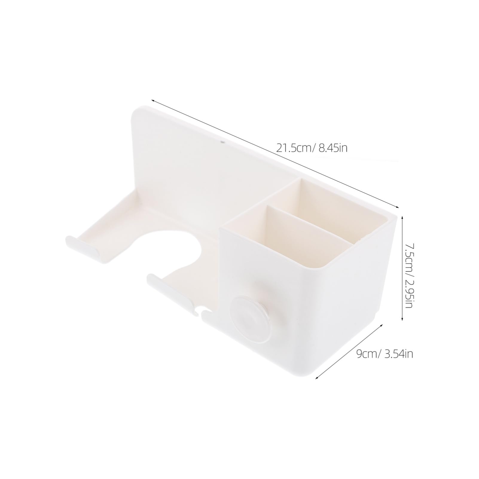 LIFKOME Wall-mounted Hair Dryer Rack Blow Dryer Holder Stand Space-saving for Bathroom