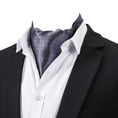 STTLZMC Men's Paisley Cravat Self Tie Floral Jacquard Woven Luxury Ascot Wedding Scarf Neckties