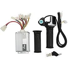 Speed Controller Throttle Grip with Lock 36V 1000W Motor Brushed Speed Controller Electric Bike Brushed Motor Locking Battery Display for Mini Bike,Handlebar Grip