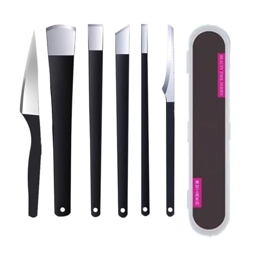 JYNXOR 6 Pcs Kit Pedicura, Pedicura Profesional para Pies, Cuchillos de Pedicura de Acero Inoxidable, Conjunto de Cuchillos de Pedicura para Pedicura, Eliminación de Piel Muerta, Callos, Manicura