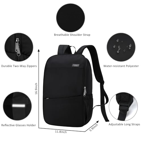 Image of Travel Laptop Backpack with USB Charging Port+Anti-Theft[Water Resistant] College School Bookbag Fits 16 Inch Laptop