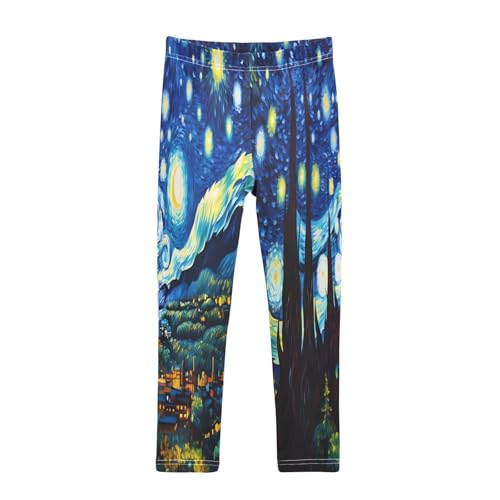 Toddler Girls Leggings Printed Yoga Pants Leggings Tree Starry Sky for Kids