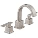 Delta Vero 2-Handle Widespread Bathroom Faucet with Metal Drain Assembly, Stainless 3553LF-SS