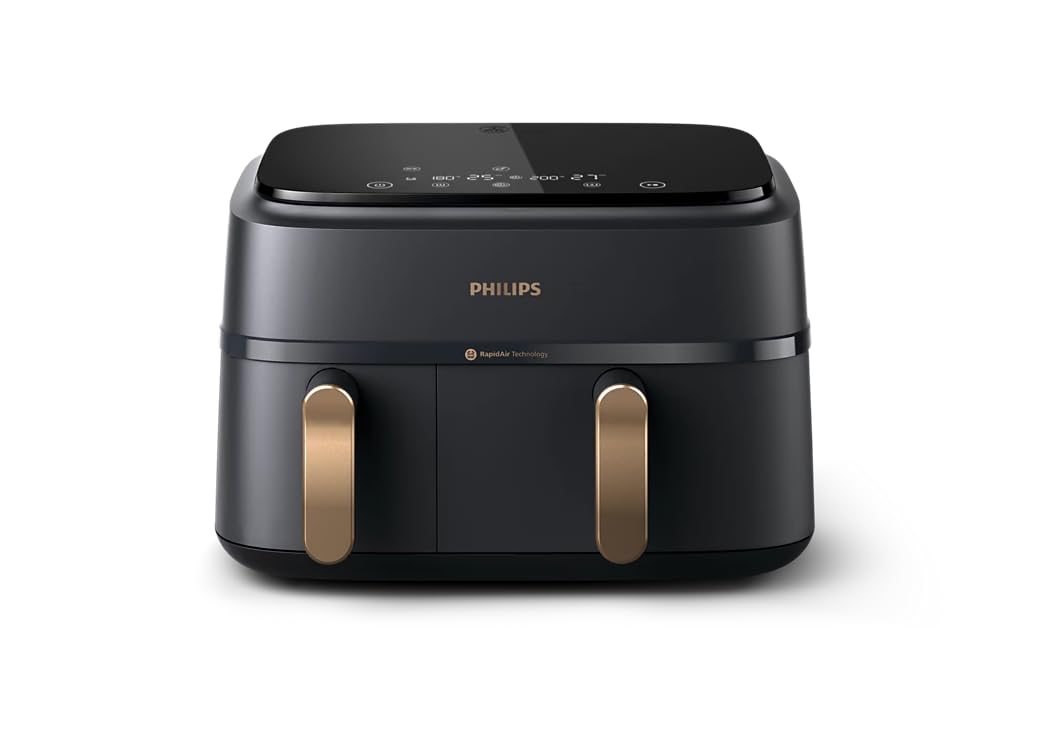PHILIPS Friteuse à air chaud NA352/00 Airfryer 9L noir double panier