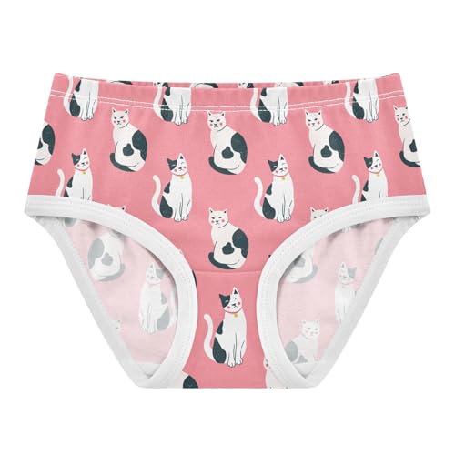 Girls' Underwear Cute Cat Cotton Stretch Comfort Toddler Panties