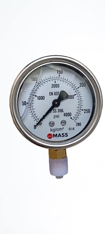 HYDRAULIC PRESSURE GUAGE 63mm / 2.5" Inch Dial, 0-280 kg/cm2 (bar), 1/4"BSP, Bottom connection-image-32