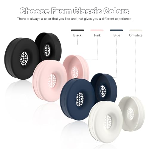 Cubiertas de almohadillas de silicona compatibles con Beats Solo 4 y Solo 3 Wireless – Fundas protectoras lavables y resistentes al sudor para almohadillas de auriculares on-ear (1 par/Rosa) miniatura 7