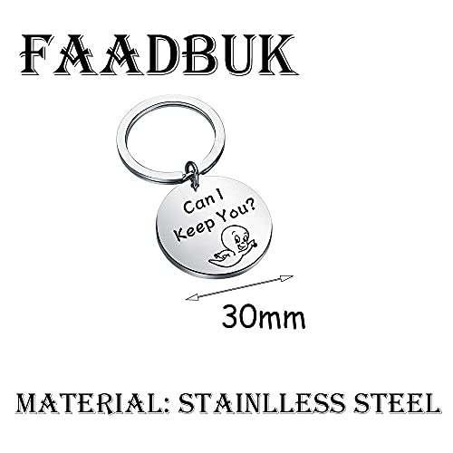 FAADBUK Cartoon inspired Gift Ghost Keychain Can I Keep You Halloween Horror Gift2