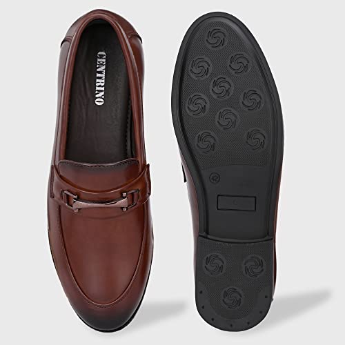 Image of Centrino Mens Loafers |Men's Loafer Shoes | Premium Rubber Sole for Slip-Resistance | Comfortable, Versatile Design for Casual and Formal Wear | Ideal for Everyday Comfort and Style (19267)