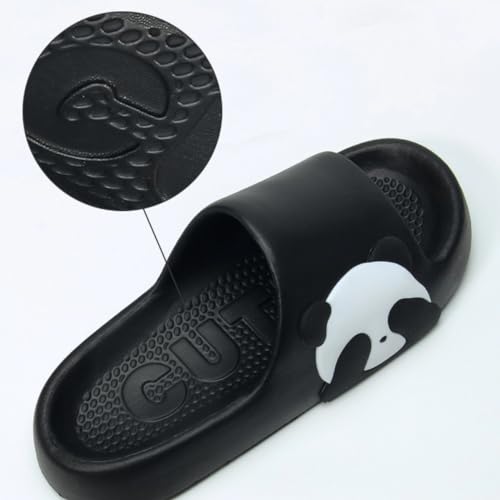 Panda Cartoon Slippers - Cute Panda Slides for Women & Men, Indoor/Outdoor Multipurpose Slippers, Open Toe, Couches, Summer & Bathroom Shower Use4