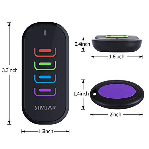 Key Finder With An Extra Transmitter & Up To 131Ft Working Range In Open Space, Wireless Remote Control Rf Key Finder Locator For Keys Wallet Phone Glasses Luggage Pet Tracker #TOP7