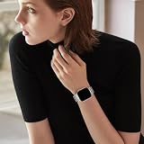 HITZEE Metalowe paski kompatybilne z zegarkiem Apple Watch 49 mm, 46 mm, 45 mm, 44 mm, 42 mm, zapasowy pasek ze stali nierdzewnej, kompatybilny z iWatch Ultra 2, Series 10, 9, 8, 7, SE, 6, 5, 4, 3, 2,