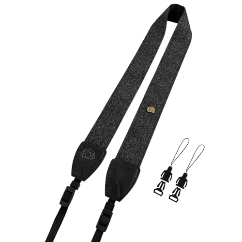 ZUFECY Camera Strap with Quick Release - Adjustable Nylon Neck Strap for DSLR and Mirrorless Cameras, Suited for Travel and Outdoor Photography
