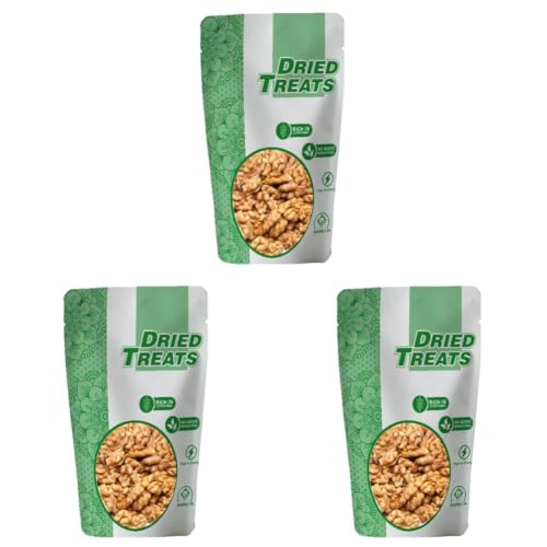 Image of Dried Treats Kashmiri Walnut Kernels 200 Grams - Akhrotgiri | Rich in Proteins and Antioxidants - Supports Brain Health , Enhances Memory, Boosts Mood, Supports Heart Function, Improves Skin Texture - Perfect for Kids, Adults, and Fitness Enthusiasts