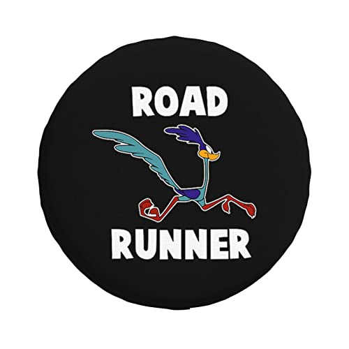 タイヤカバー 17インチ ワイリー コヨーテとロード ランナー スペアタイヤカバー タイヤ保管カバー タイヤバッグ 背面スペアカバー タイヤ保護カバー カー用品 劣化対策 タイヤ保管 汚れ防止 擦り傷 取付簡単 耐久性