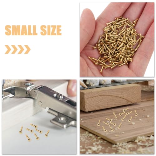 100 Piezas Clavos de Cabeza Redonda de Cobre para Muebles y Proyectos de Carpintería miniatura 4