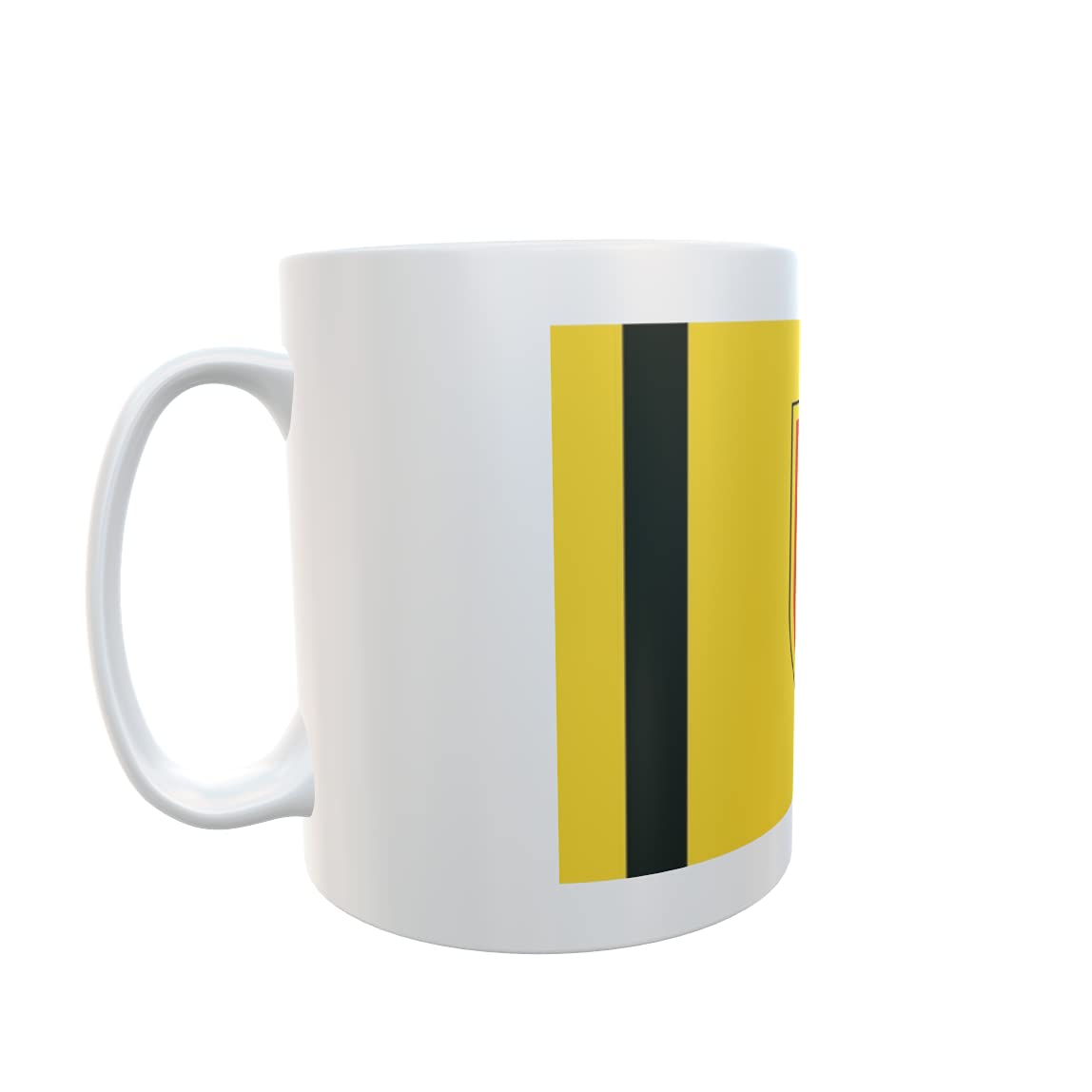 U24 Tazza Da Colazione In Ceramica Con Bandiera Di Netphen - Capacità 330 Ml, Bianca Lucida, Lavabile In Lavastoviglie E Microonde, Manico A C, Stampa Di Alta Qualità