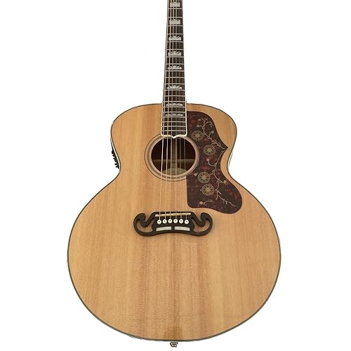 Guitare acoustique bois érable flammé Tiger Print et table épicéa personnalisée