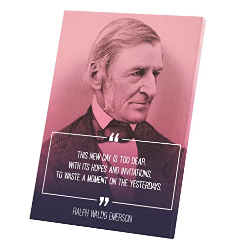 Poster affiche de motivation citation Emerson pour cultiver la pensée positive chez soi