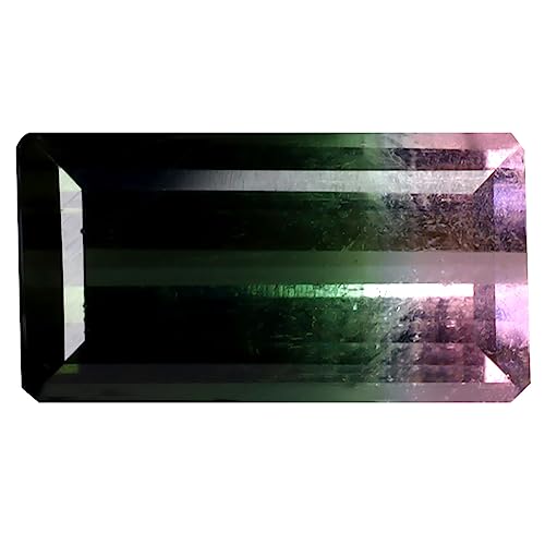 Tourmaline pastèque en vrac 13x7mm pierre précieuse octogone Mozambique pour bague