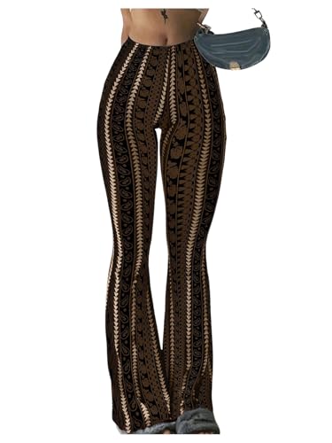 Boho High Waisted Flared Yoga Pants