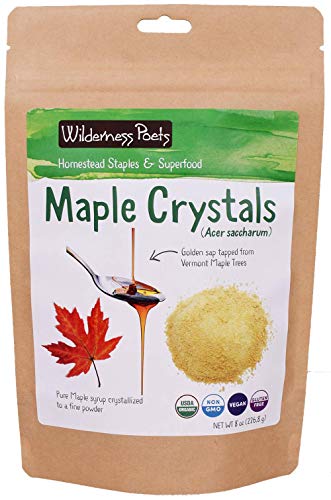 Wilderness Poets, Organic Maple Sugar Crystals (8 Ounce - 227G) #TOP11