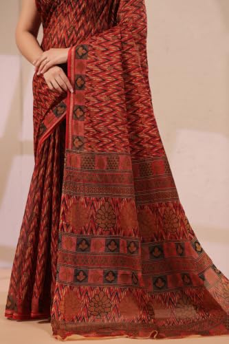 Image of TAMAIRA FASHION Mulmul Pure Cotton Saree For Woman |Office Wear Daily Wear Daily Wear Sarees For Women Without Blouse Piece(Available in 12 Colours)