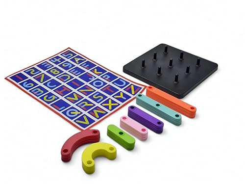 Image of TinyPlay Alpha Numeric Board for Kids | 29-Piece Alphabet & Number Learning Board for 3-7 Years | Early Learning Educational Toy
