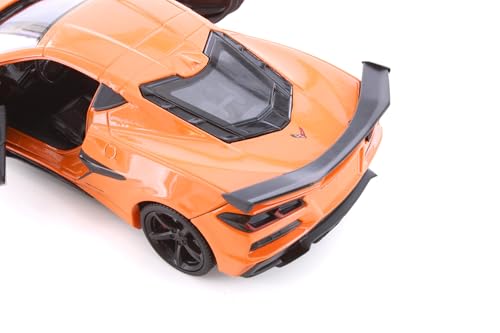 Welly Chevy Corvette Z06 Hardtop 2023 1:24 Naranja miniatura 7