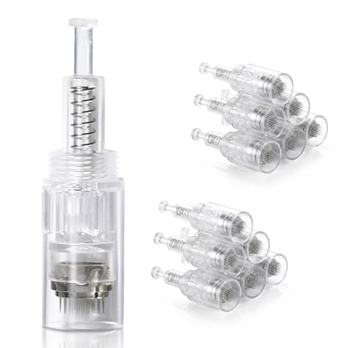 12 microneedle pen cartridges - 0.25mm home microneedling tool fo...