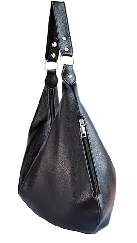 Large PU Leather Tote Bag for Women, Work Hobo Bags Multiple Pockets, Spacious Shoulder Bag, Black Womens Purses and Handbags3