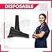 4.25 mm Disposable Ear Specula for W-e-l-c-h A-l-l-y-n Otoscopes Speculums,Compatible with All Universal Otoscopes, Disposable Otoscope Covers, Plastic Replacement Specula Tips|Black Color|Bag of 100|