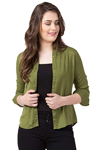 Image of FUNDAY FASHION Women's Rayon Blend Regular Fit Long Sleeve All Purpose Shirt