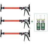 Türspanner aus Stahl Spannweite 50-115 cm, 30 kg belastbar inkl. 2 Dosen B2 2K Montageschaum