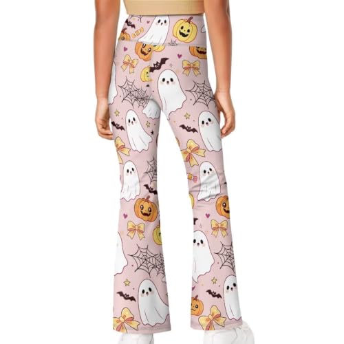 Image of Girls Flare Leggings 5-14T Cute Bell Bottoms for Girl Yoga Pants for Gym