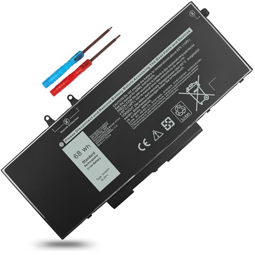 68WH Type 3HWPP Battery Compatible with Dell Inspiron 7706 17 7500 7506 2-in-1 Black Edition Latitude 5401 5501 E5401 E5501 E5511 Precision 3541 3551 Series for N2NLL 01VY7F 3YNXM 451-BCMN, 15.2V