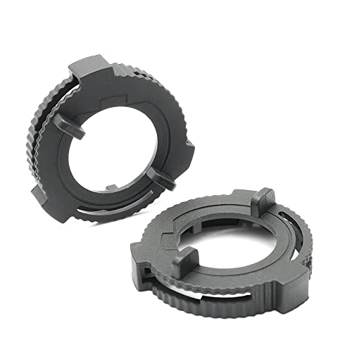 2 Stück H7 LED-Scheinwerfer-Adapter, Fassungshalter, H7 HID-Lampensockel-Halterung, Befestigungsclips für 2017–2020 Fo.rd Fiesta MK8