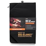 Rest EZ BBQ Blanket® - Insulated Meat Resting Bag for Moisture Retention and Tender BBQ - Heavy-Duty with Wide Mouth Design for Briskets, Pork Shoulders, Steaks - Black