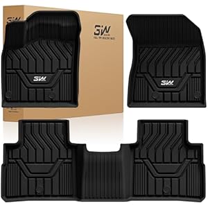 3W Cargo Liner Custom Fit for 2026 2025-2021 Nissan Rogue, TPE All Weather Heavy Duty Rubber Rogue S/SL/SV/Platinum Trunk Mats Car Mats Fit with The Top Position (NOT for Nissan Sport) 1.Rog