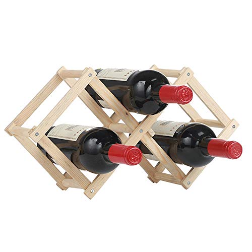 Soporte para botellas de vino madera 3 botellas