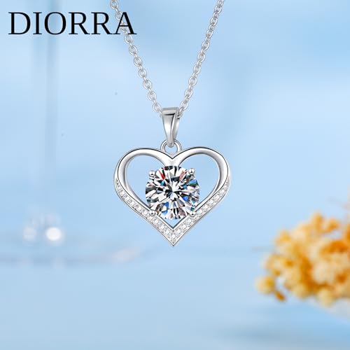 Valentine's Day Gifts Necklace for Women, 925 Sterling Silver Heart Pendant Necklace Dainty CZ Diamond Charm ChainJewellery Birthday Gifts for Women - Image 6