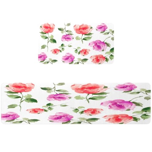 Alfombrillas de cocina absorbentes VAPOKF con base de seguridad lavable 2