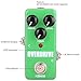 Guitar Mini Effects Pedal Over Drive - Warm and Natural Tube Overdrive Effect Sound Processor Portable Accessory for Guitar and Bass, Exclude Power Adapter Green - FOD3