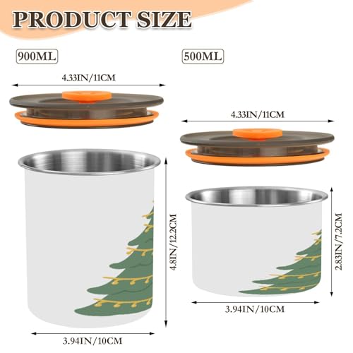 Envase hermético para café de acero inox 500 ml miniatura 2