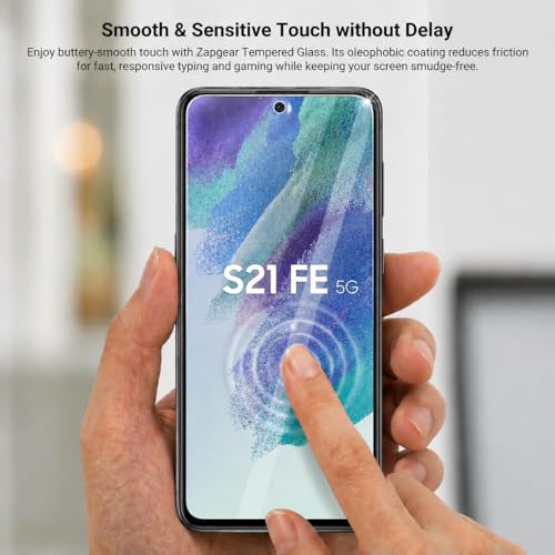 Image of Premium Tempered Glass for Samsung Galaxy S21 FE 5G | Edge-to-Edge Protection | 9H Hardness | Bubble-Free & Case Friendly HD Clear Screen Protector