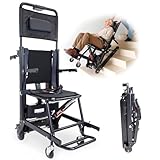 KMINA Silla Salvaescaleras Portátil Eléctrico, Oruga Sube Escaleras, Portátil Personas Mayores