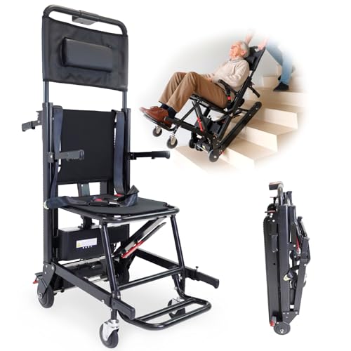 KMINA Silla Salvaescaleras Portátil Eléctrico, Oruga Sube Escaleras...